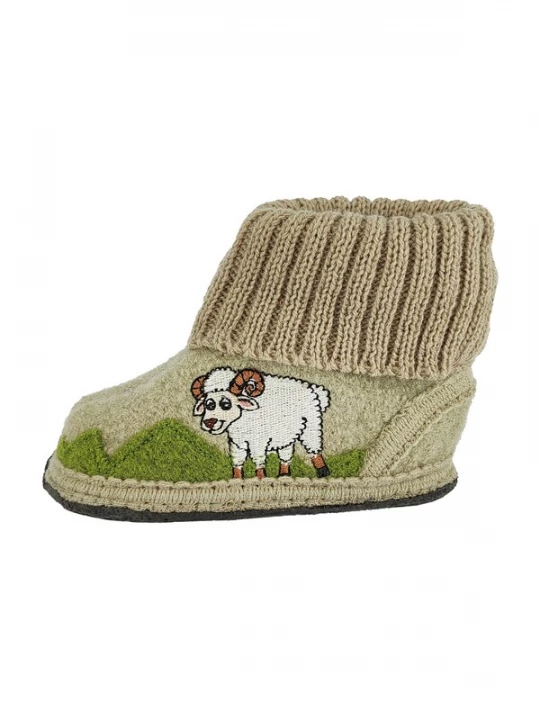 Foto van product BECK Huisschoenen 'Böckle' beige / bruin / groen / wit
