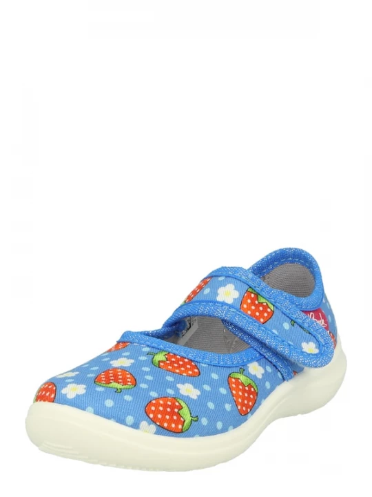 Foto van product BECK Huisschoenen 'Erdbeere' lichtblauw / lichtgroen / rood / wit