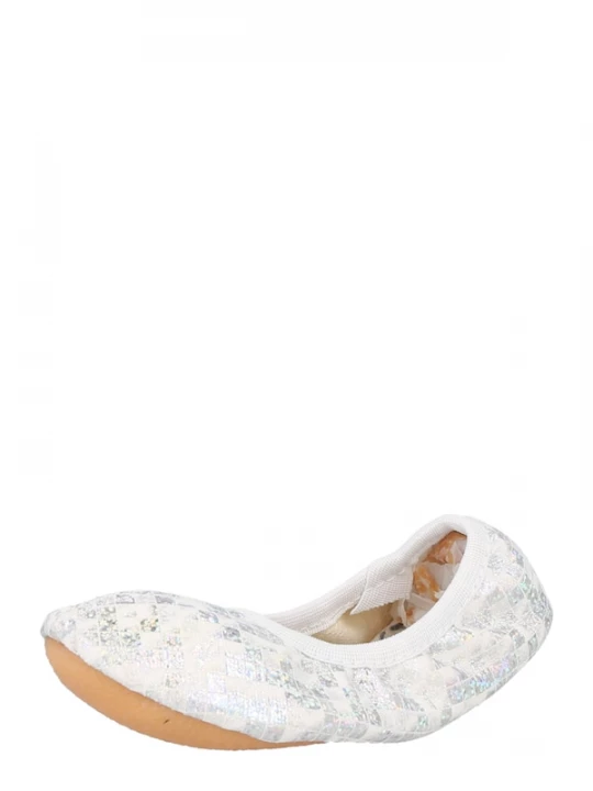 Foto van product BECK Huisschoenen 'Glamour' champagne / zilvergrijs / offwhite