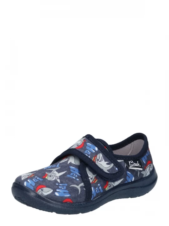 Foto van product BECK Huisschoenen 'Haie' marine / donkerblauw / grijs / rood / wit