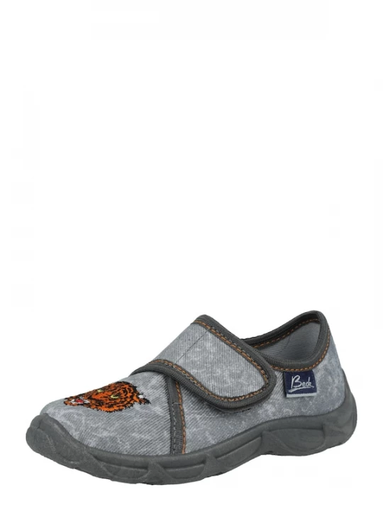 Foto van product BECK Huisschoenen 'Jungle' grijs / donkergrijs / oranje