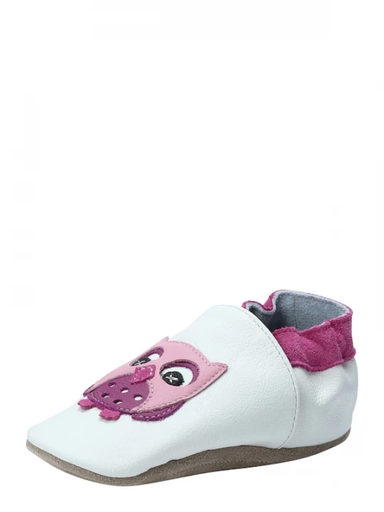 Foto van product BECK Huisschoenen 'Kleine Eule' mauve / cyclaam / zwart / wit