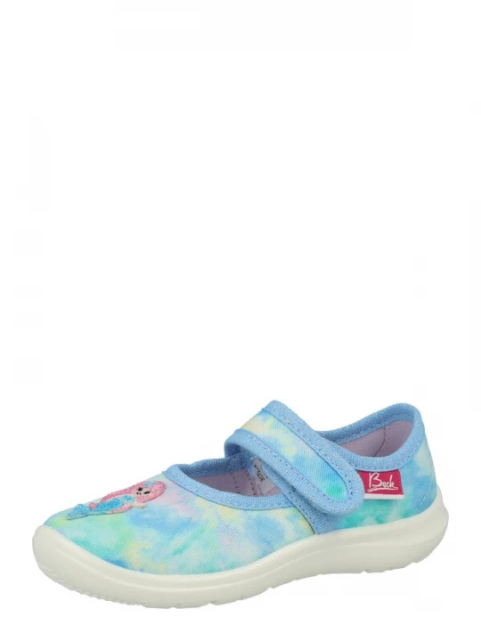 Foto van product BECK Huisschoenen 'Nixe' nude / turquoise / lichtblauw / lichtroze