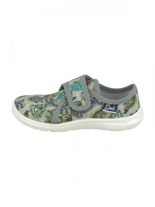 Foto van product BECK Huisschoenen 'Saurier' indigo / grijs / groen / kaki