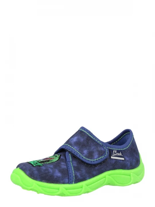 Foto van product BECK Huisschoenen 'T-Rex' donkerblauw / neongroen / rood / wit