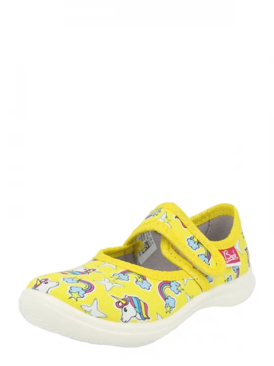Foto van product BECK Huisschoenen 'Yellow Dream' lichtblauw / geel / fuchsia / wit