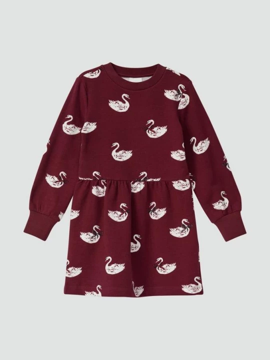 Foto van product Behaaglijke sweatjurk met all-over print s.Oliver rood