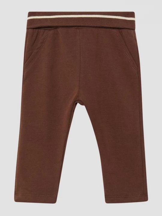 Foto van product Behaaglijke unisex joggingbroek met omgeslagen tailleband s.Oliver bruin