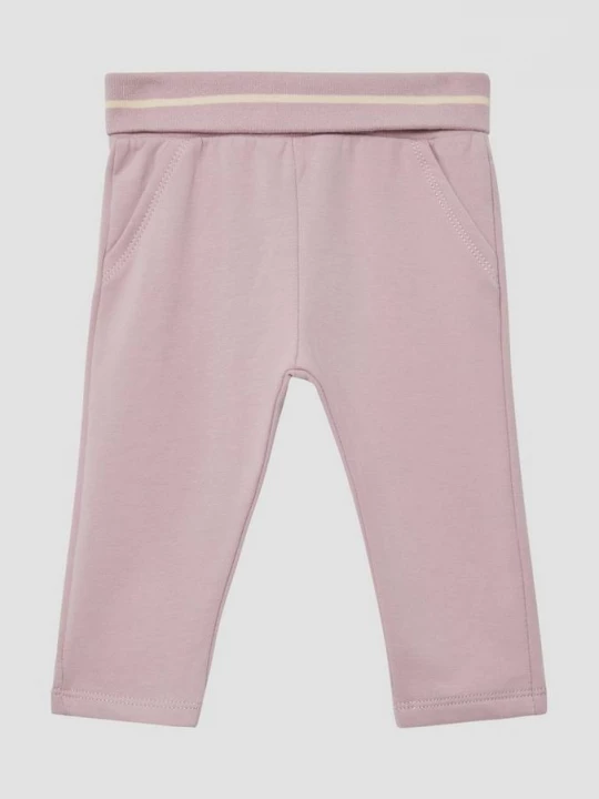 Foto van product Behaaglijke unisex joggingbroek met omgeslagen tailleband s.Oliver roze