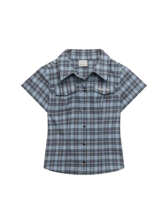 Foto van product BENCH Blouse 'Bench X Superdry&Co' lichtblauw / zwart / wit