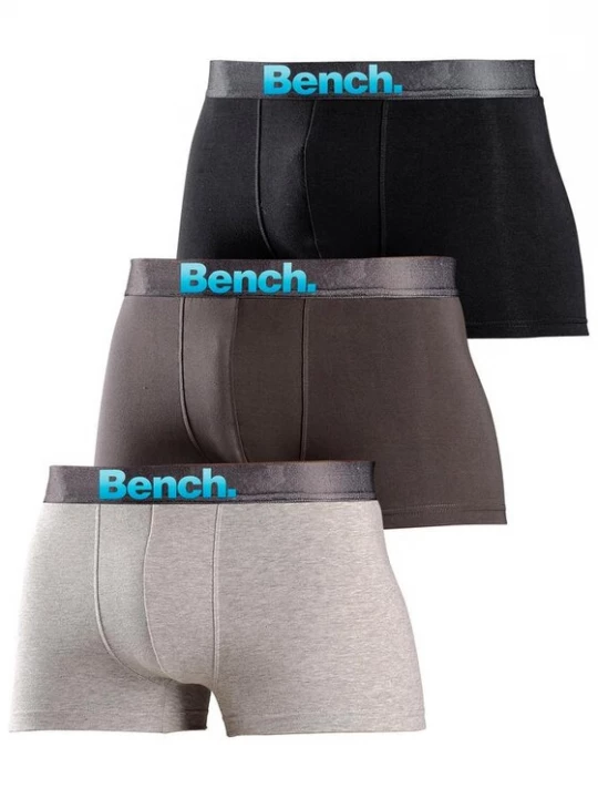 Foto van product BENCH Boxershorts neonblauw / antraciet / grijs gemêleerd / zwart