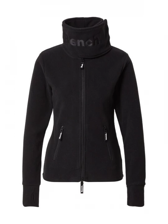 Foto van product BENCH Fleece jas 'Funnel' zwart