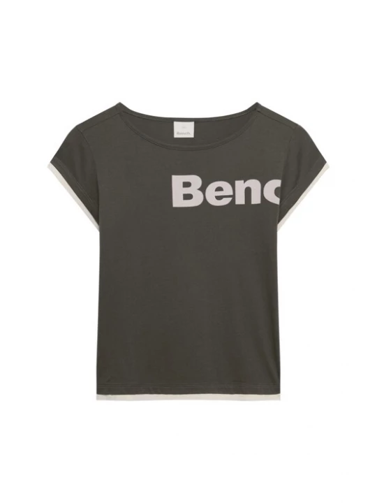 Foto van product BENCH Shirt 'Bench X Superdry &Co' ecru / olijfgroen