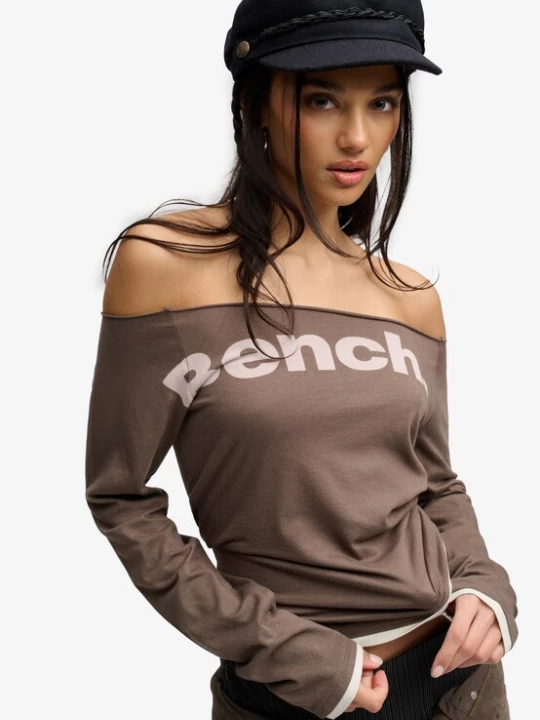 Foto van product BENCH Shirt 'Bench x Superdry & Co' nude / bruin / natuurwit