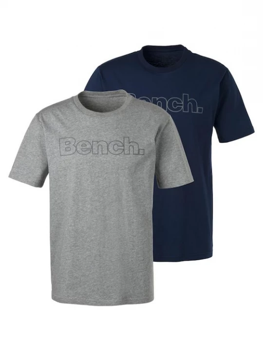 Foto van product BENCH Shirt blauw gemêleerd / grijs gemêleerd