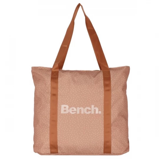 Foto van product BENCH Shopper 'City Girls' cognac / lichtbruin / wit