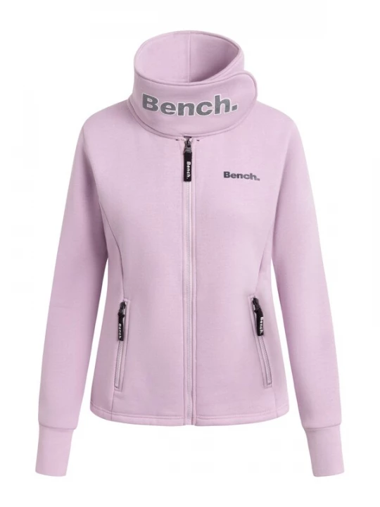 Foto van product BENCH Sweatvest 'Haylo' rosa / zwart / wit