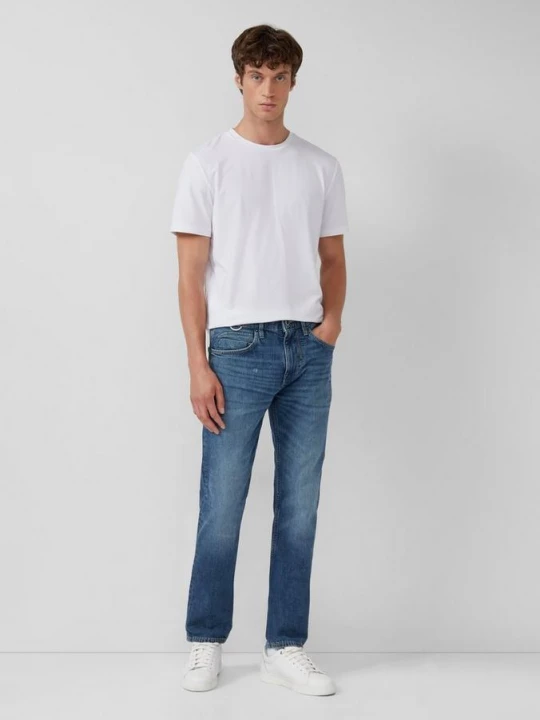 Foto van product Benito jeans / normale pasvorm / halfhoog / rechte pijp / 5-gear denim s.Oliver blauw