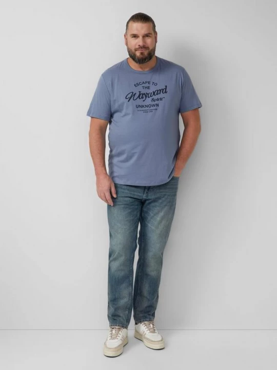 Foto van product Benito jeans / Regular fit / Halfhoog / Rechte pijp / Vernietigde look s.Oliver blauw