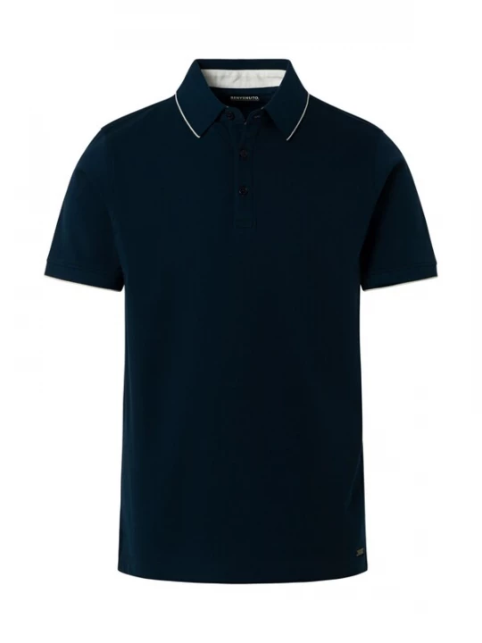 Foto van product BENVENUTO Shirt 'ALFREDO' donkerblauw / donkerbruin