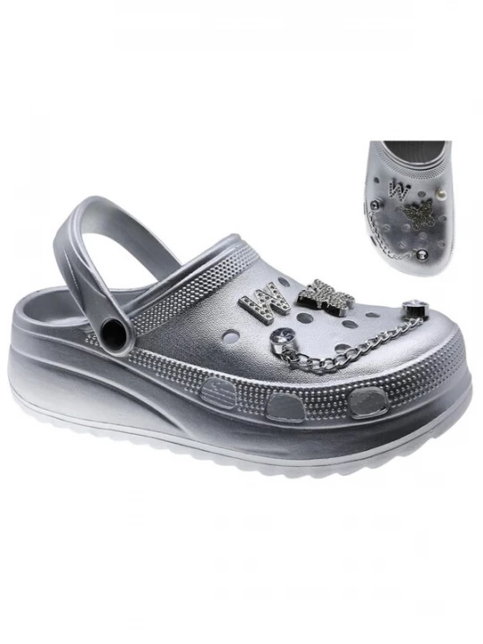 Foto van product Beppi Clogs 'Eva Clog' zilver