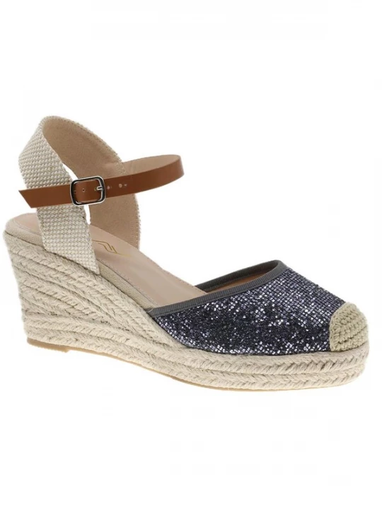 Foto van product Beppi Sandaal 'Casual Wedge Sandal' grafiet