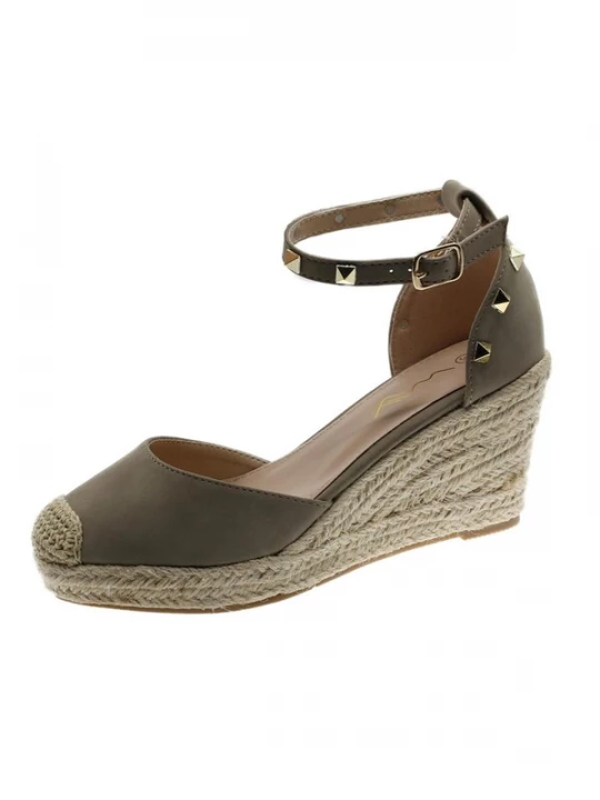 Foto van product Beppi Sandaal 'Casual Wedge Sandal' taupe