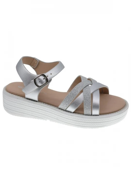 Foto van product Beppi Sandalen 'Casual Sandal' zilver