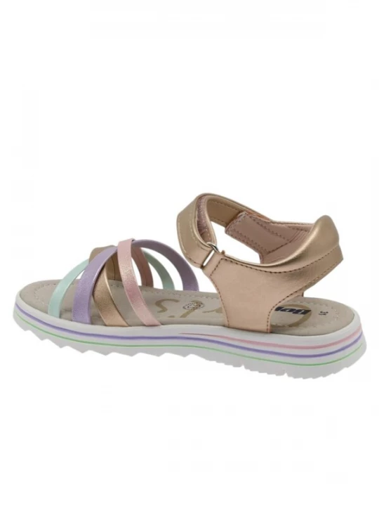 Foto van product Beppi Sandalen lichtblauw / goud / lichtlila