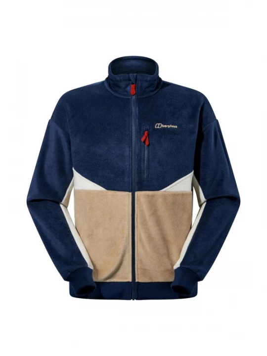 Foto van product Berghaus Fleece jas beige / blauw / gemengde kleuren