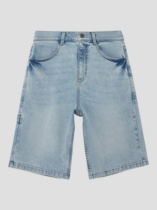 Foto van product Bermuda jeans Baggy / Relaxed Fit / Halfhoog / Wijde pijpen s.Oliver blauw