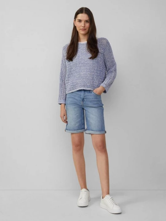 Foto van product Bermuda-jeans Karolin / regular fit / mid rise / turn-up s.Oliver blauw