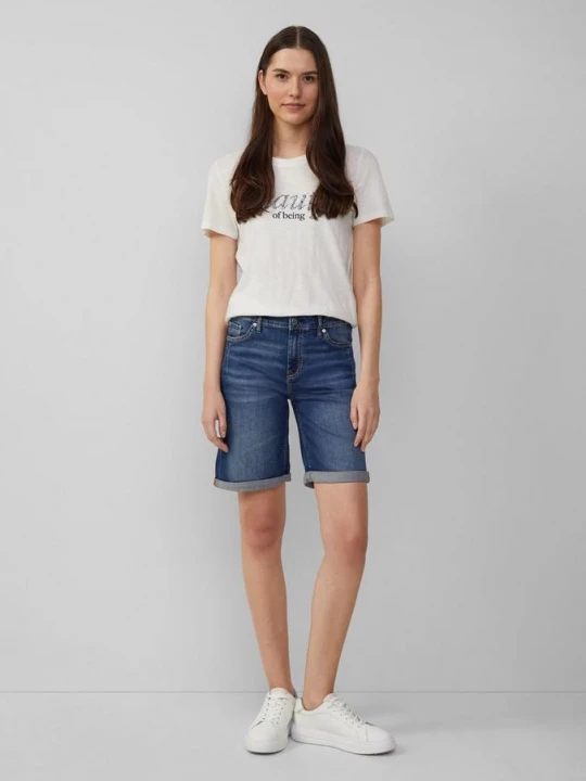 Foto van product Bermuda-jeans Karolin / regular fit / mid rise / turn-up s.Oliver blauw
