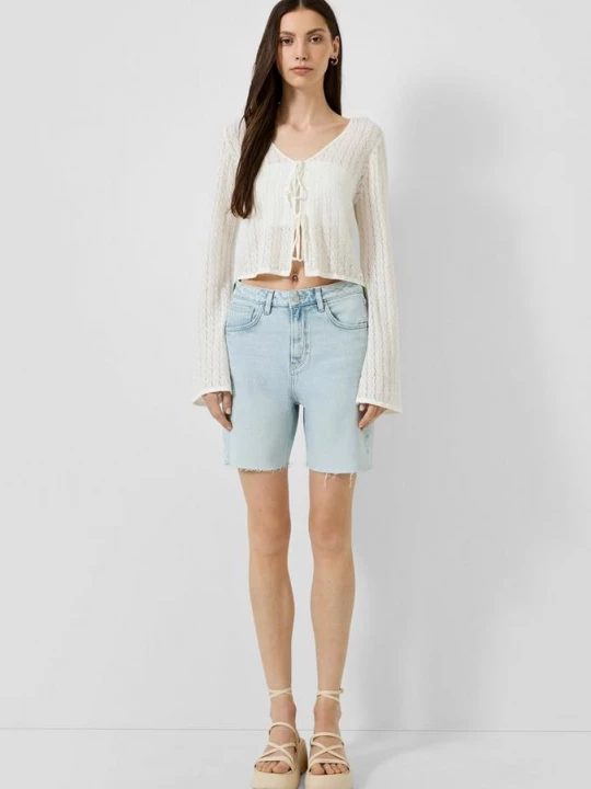Foto van product Bermuda jeans Mom / Relaxed Fit / High Rise QS blauw