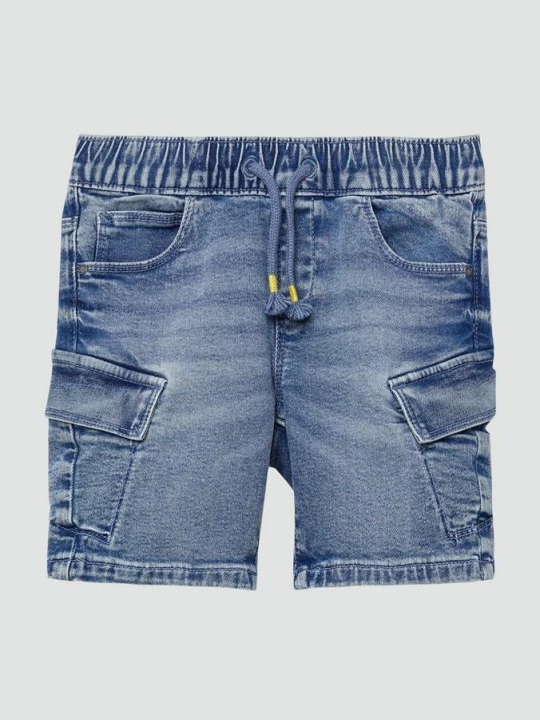 Foto van product Bermuda-jeans Pelle / regular fit / mid rise / straight leg / cargozakken s.Oliver blauw