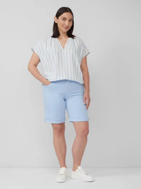 Foto van product Bermuda jeans / straight fit / mid rise / straight fit s.Oliver blauw