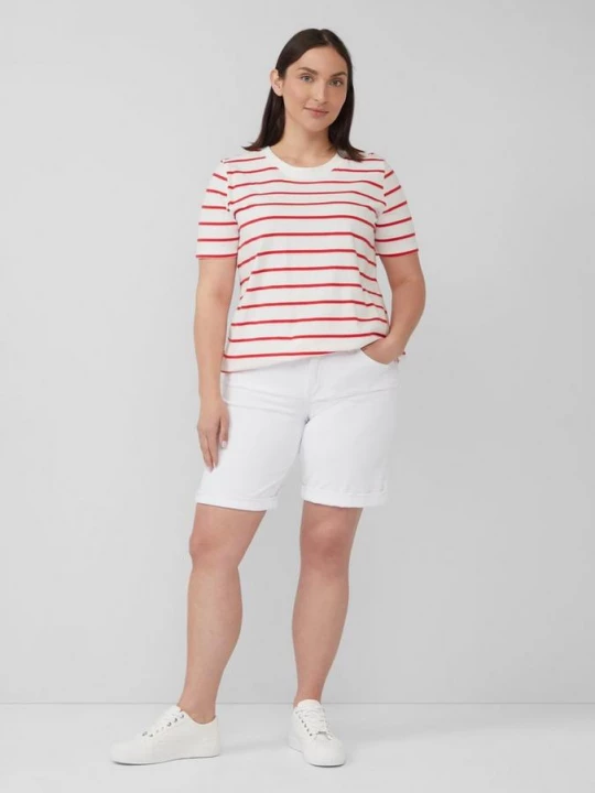 Foto van product Bermuda jeans / straight fit / mid rise / straight fit s.Oliver wit