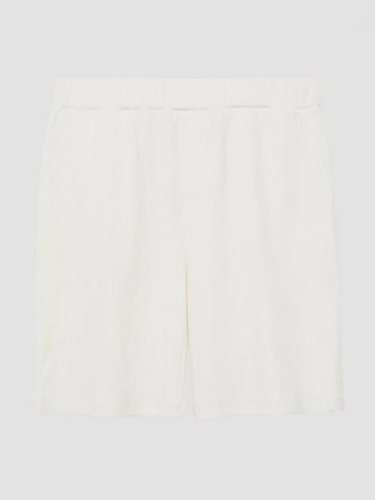 Foto van product Bermuda van getextureerde jersey s.Oliver crème