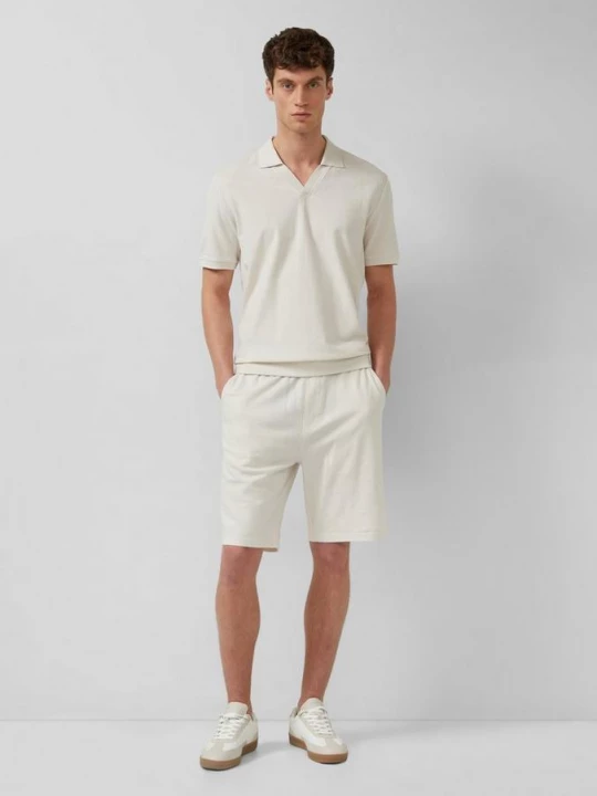 Foto van product Bermuda van getextureerde katoenen jersey s.Oliver crème