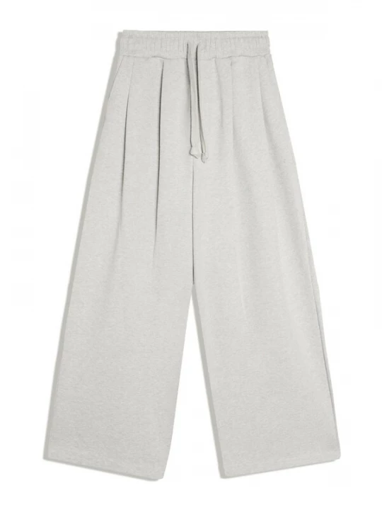 Foto van product Bershka Bandplooibroek lichtgrijs
