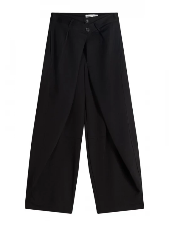 Foto van product Bershka Bandplooibroek zwart