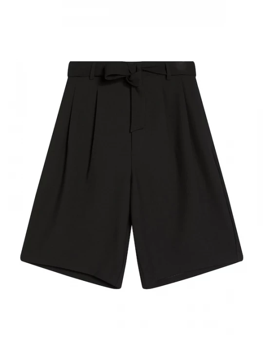 Foto van product Bershka Bandplooibroek zwart
