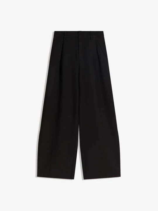 Foto van product Bershka Bandplooibroek zwart