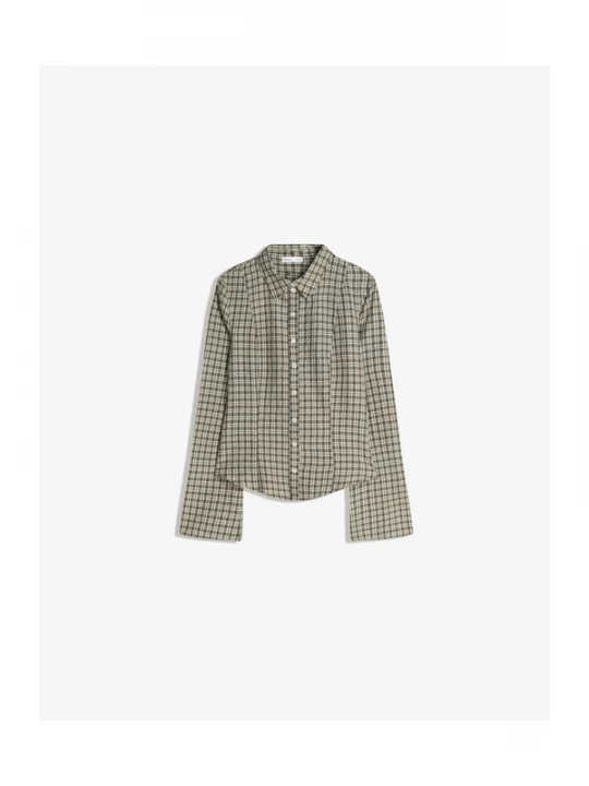 Foto van product Bershka Blouse lichtbeige / kaki