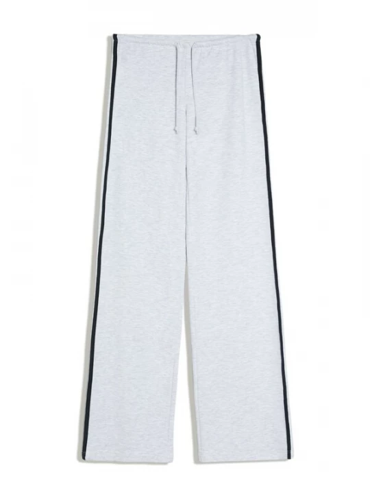 Foto van product Bershka Broek grijs gemêleerd / zwart