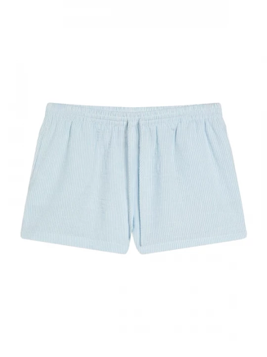 Foto van product Bershka Broek lichtblauw / wit