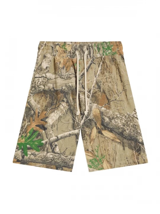 Foto van product Bershka Broek lichtbruin / groen / kaki / zwart