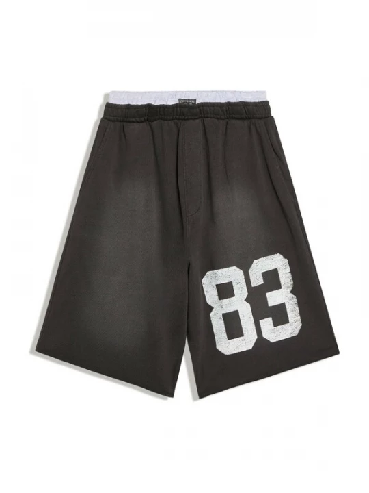 Foto van product Bershka Broek lichtgrijs / zwart