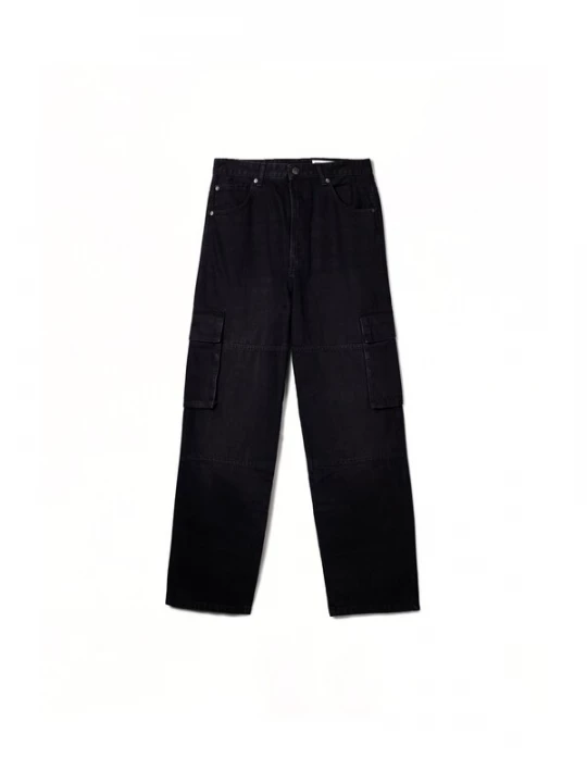 Foto van product Bershka Cargojeans zwart