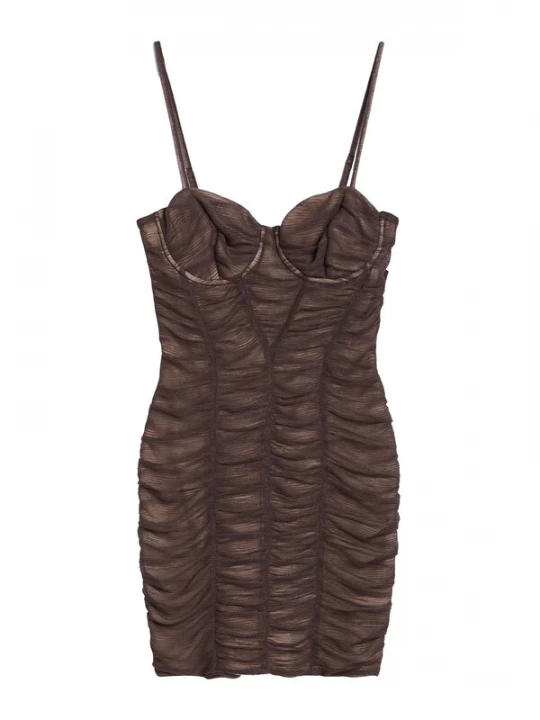 Foto van product Bershka Cocktailjurk bruin